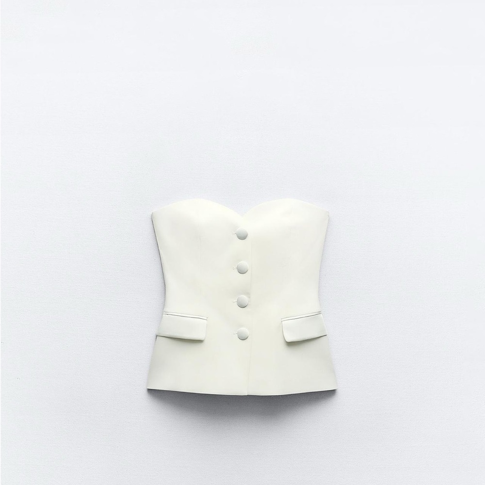 Zara - button down bustier